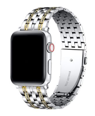 Posh Tech Remy Rhinestone Stainless Steel Band For Apple Watch