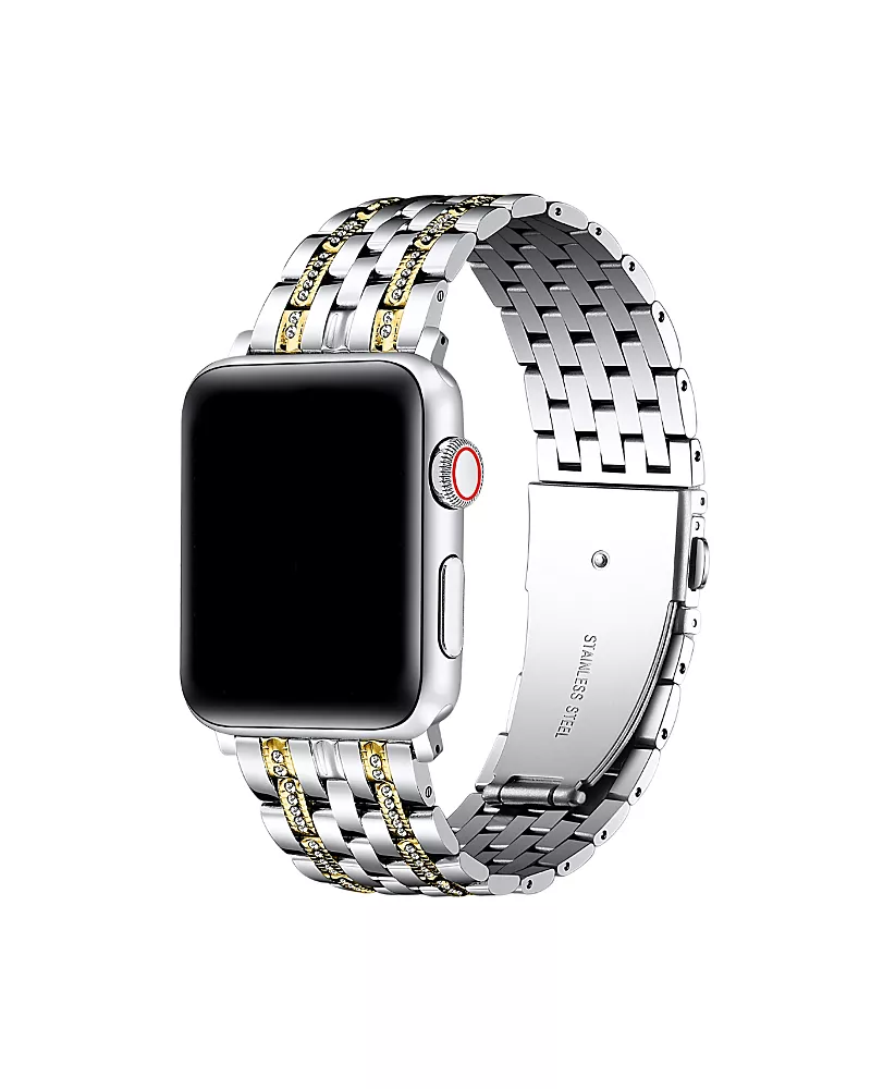 Posh Tech Remy Rhinestone Stainless Steel Band For Apple Watch