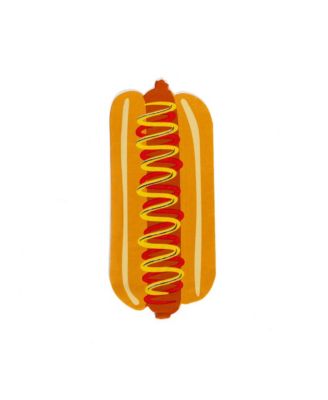  Hot Dog Die-Cut Paper Guest Napkins, Set of 16