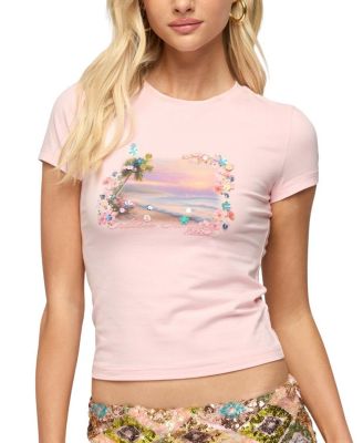 Beach Babe Sequin T Shirt
