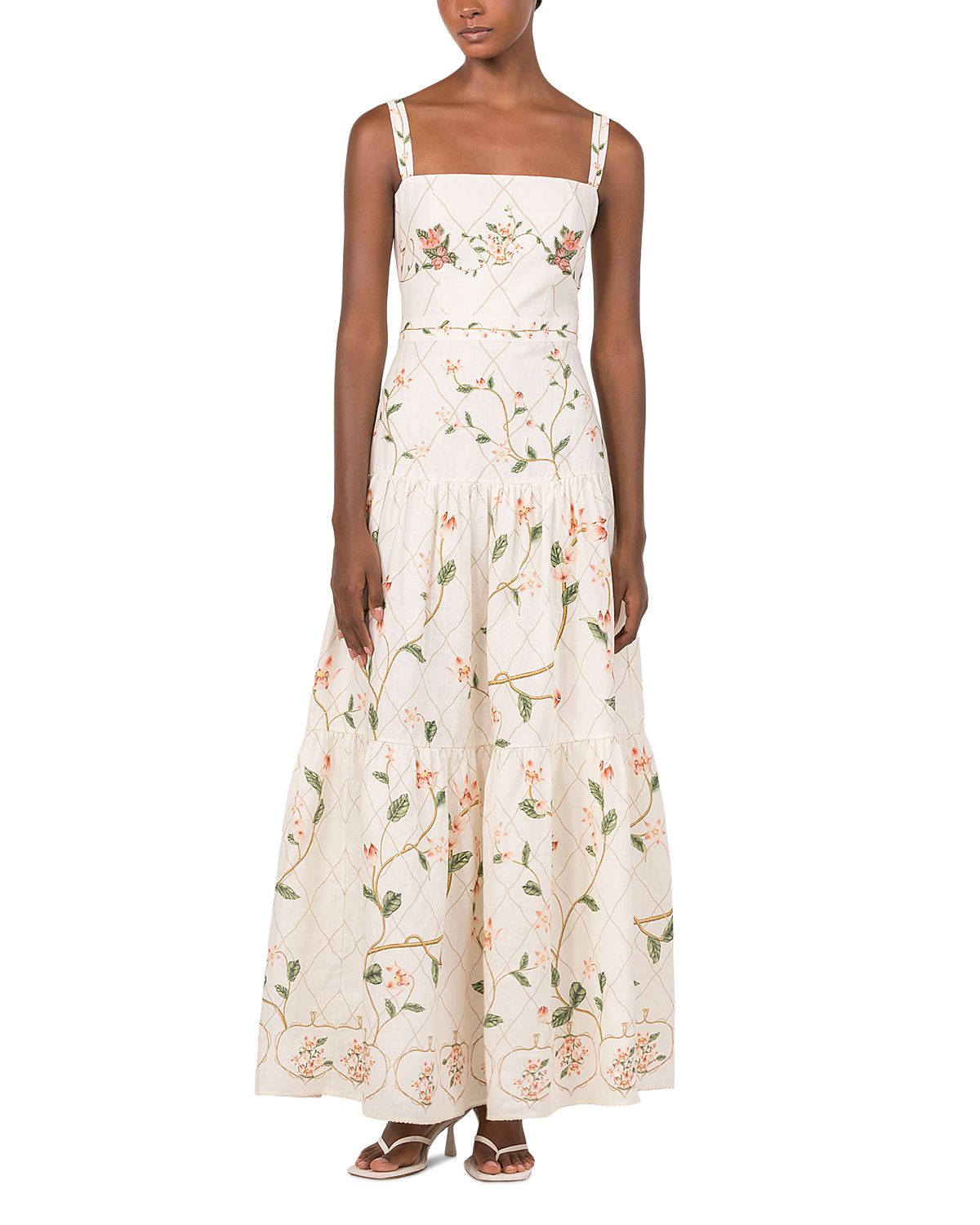 Agua by Agua Bendita Lima Navegante Linen Maxi Dress