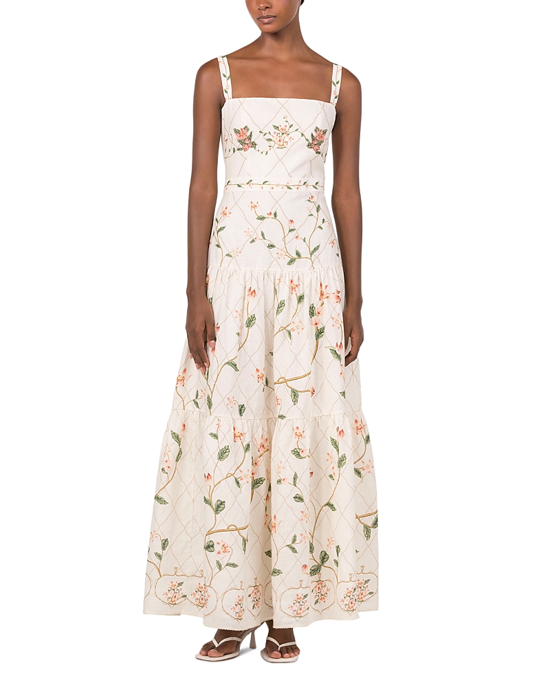 Agua by Agua Bendita Lima Navegante Linen Maxi Dress