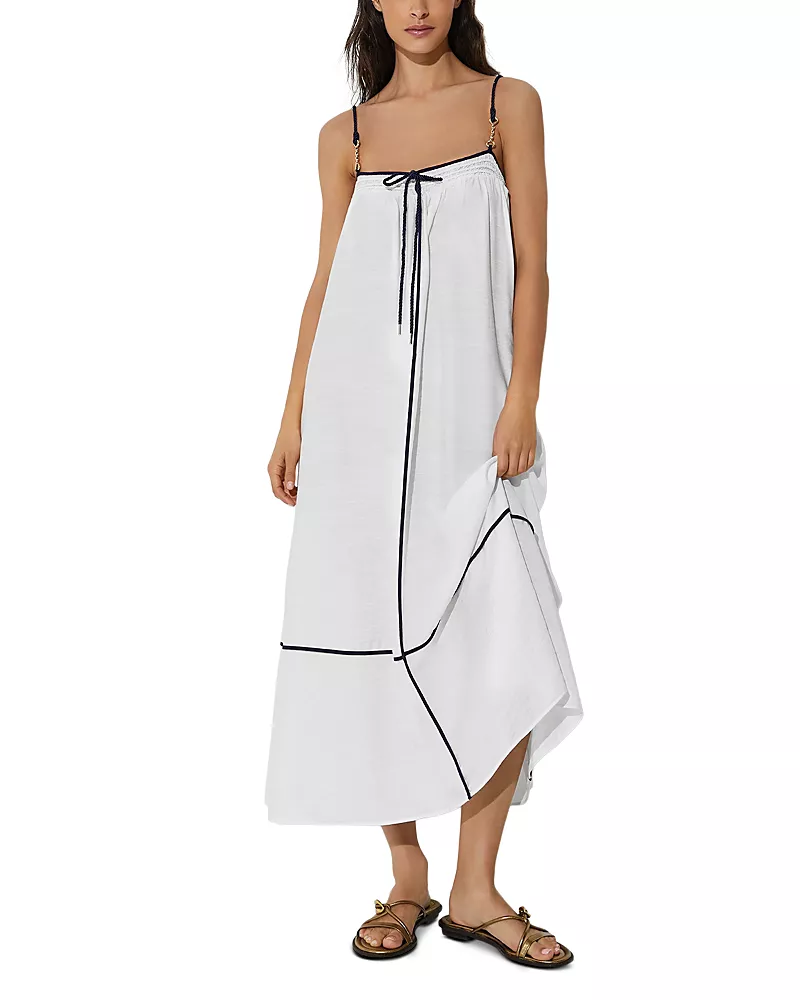 Reiss Isla Contrast Tipped Resort Dress