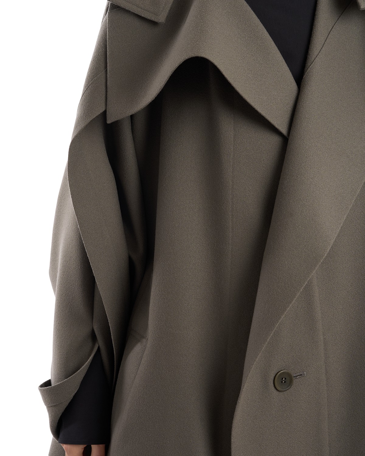 Calligraph Wool Long Coat