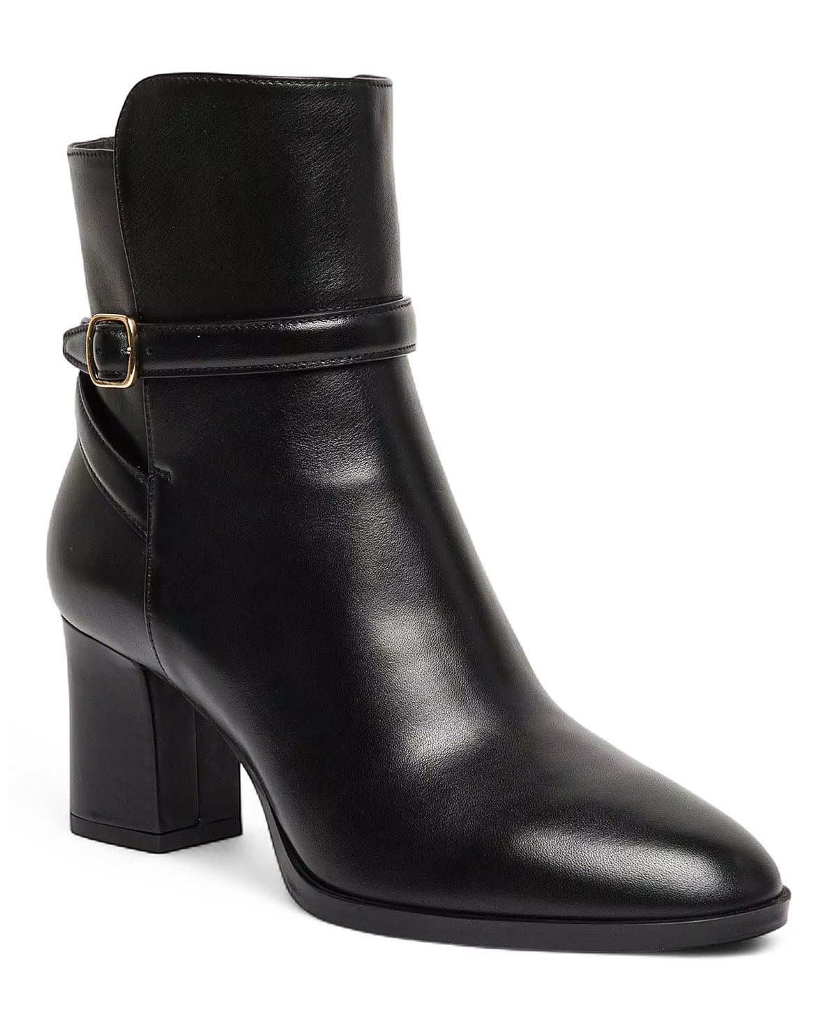 Santoni Women's Leather Mid-Heel Ankle Boot