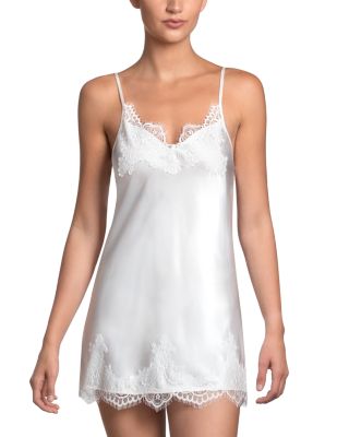 Lace Trim Satin Chemise