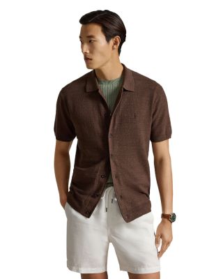 Polo Ralph — Polo Ralph Lauren Cotton-Linen Short-Sleeve Cardigan