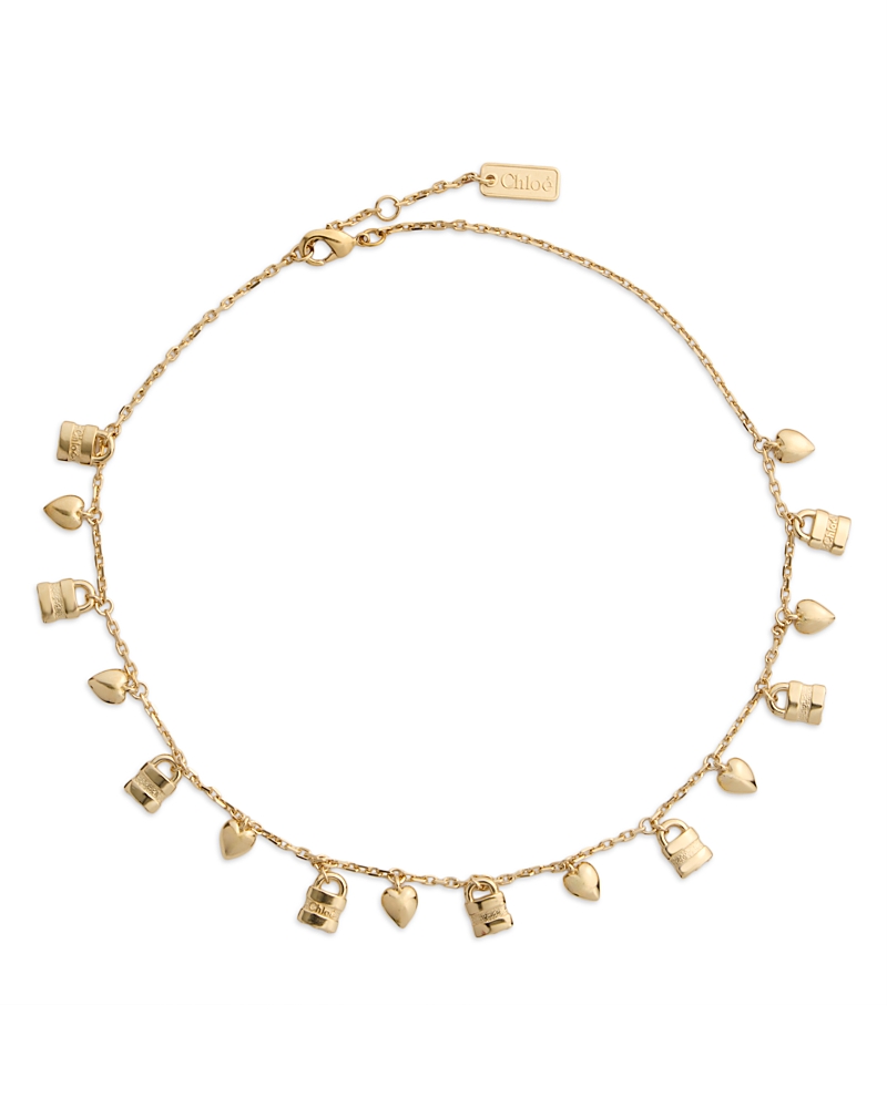 Chloe Mini Paddington Charm Necklace, 14.5