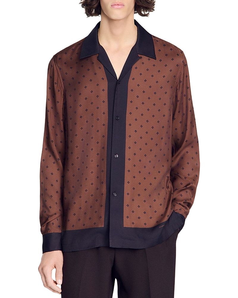 Sandro Square Cross Motif Shirt