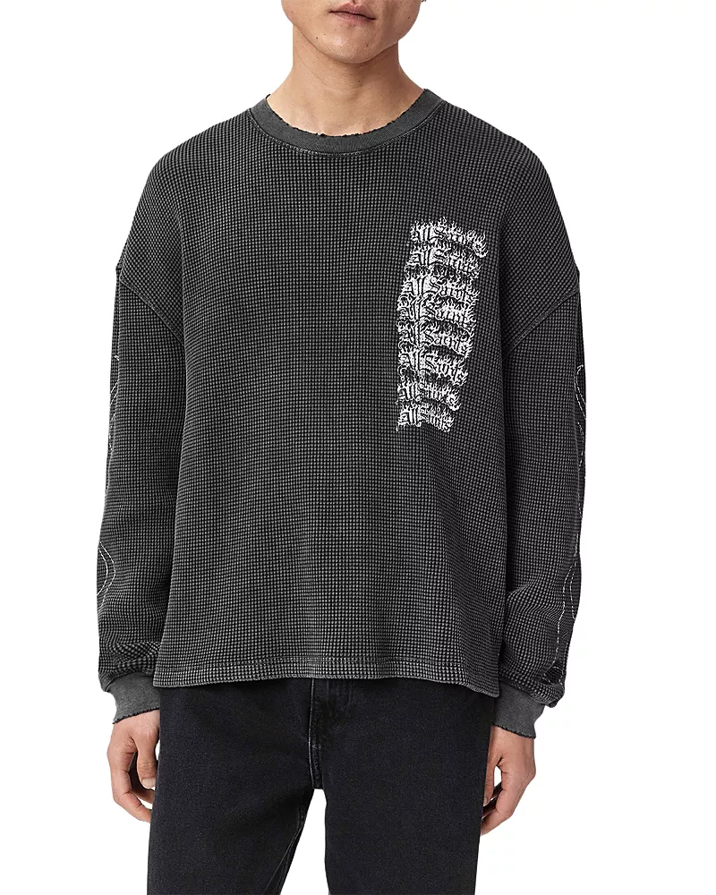 Allsaints Incendo Long Sleeve Crewneck Tee