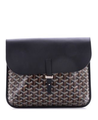   Coursier Messenger Bag Coated Canvas and Leather