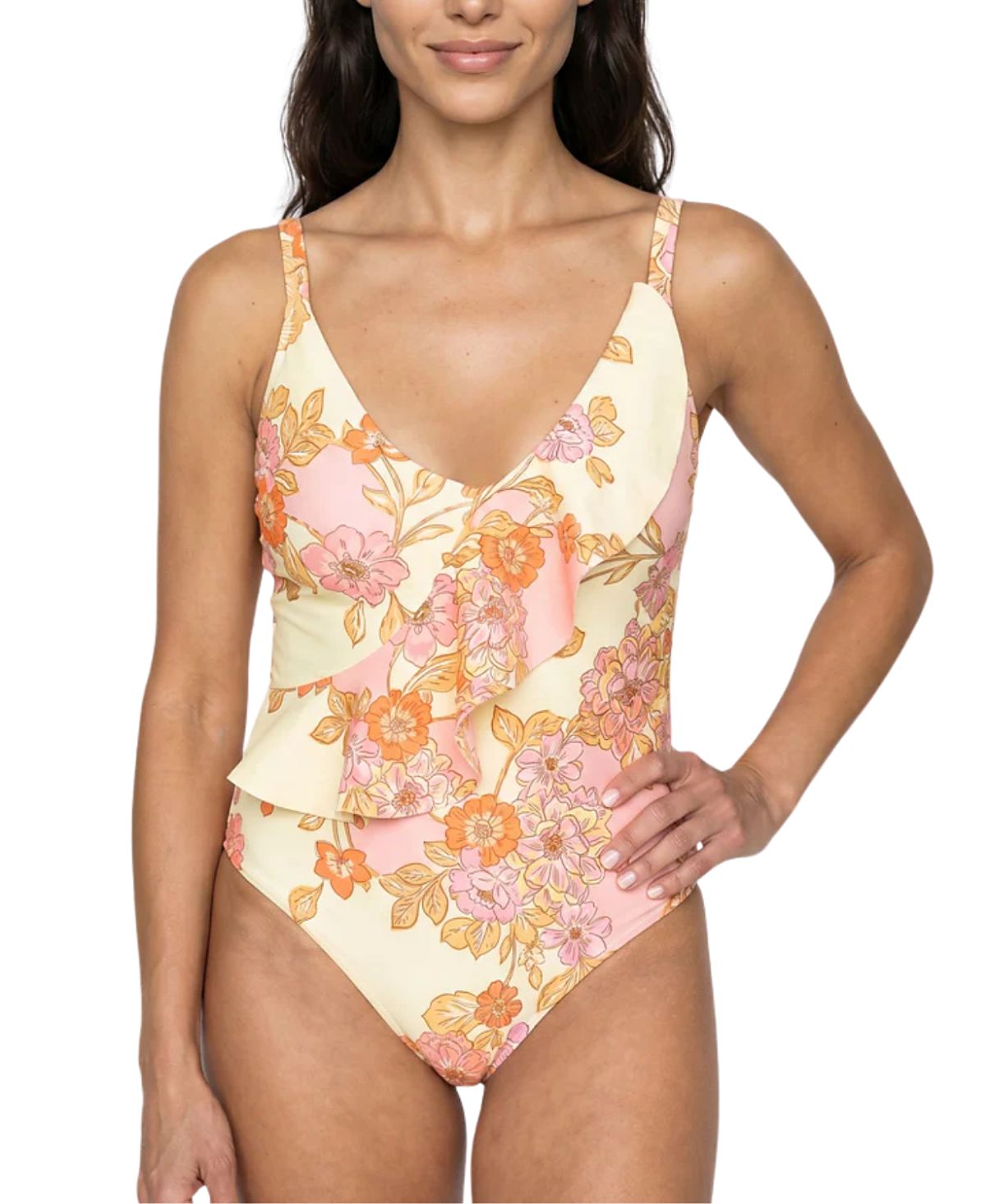 Hermoza Olivia Ruffle One Piece Swimsuit