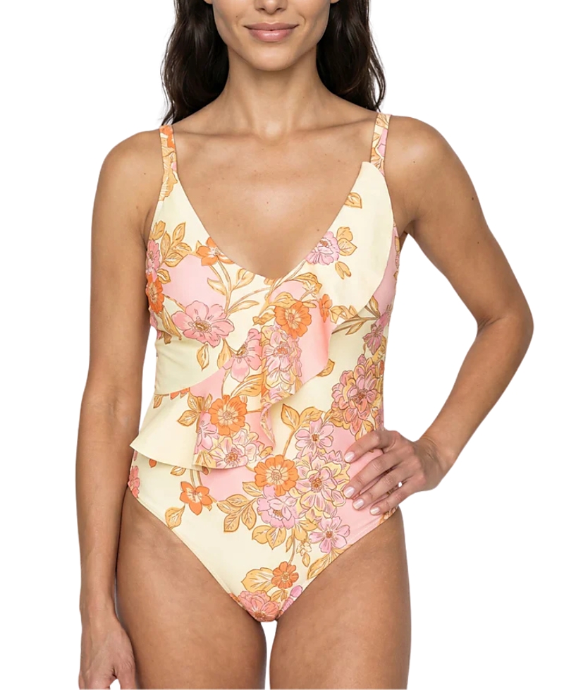 Hermoza Olivia Ruffle One Piece Swimsuit
