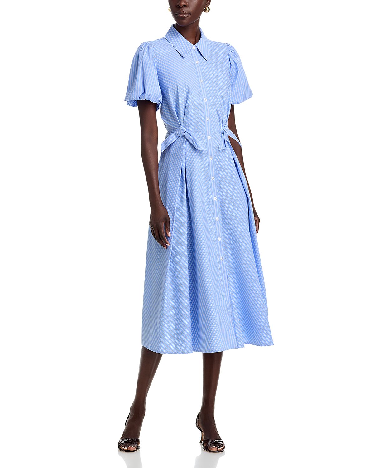 Dolce Cabo Bow Midi Shirt Dress