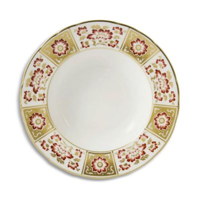 Panel Red Rim Soup Bowl
