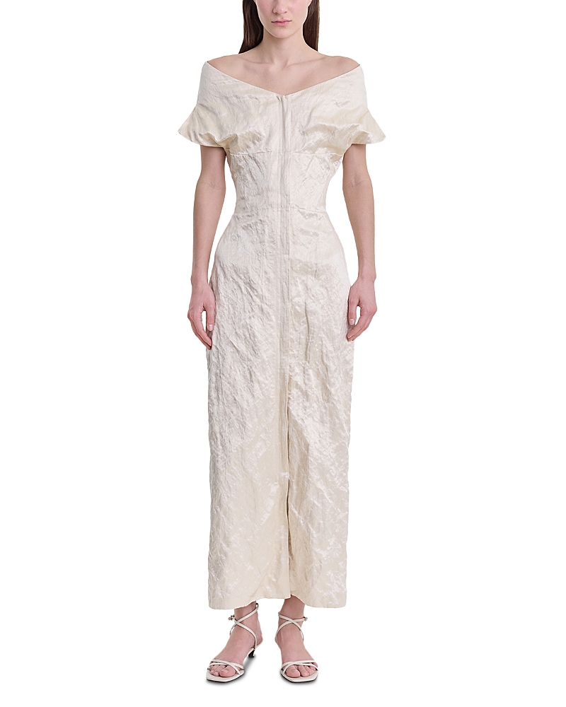 Fforme Kaley Paneled Off The Shoulder Dress