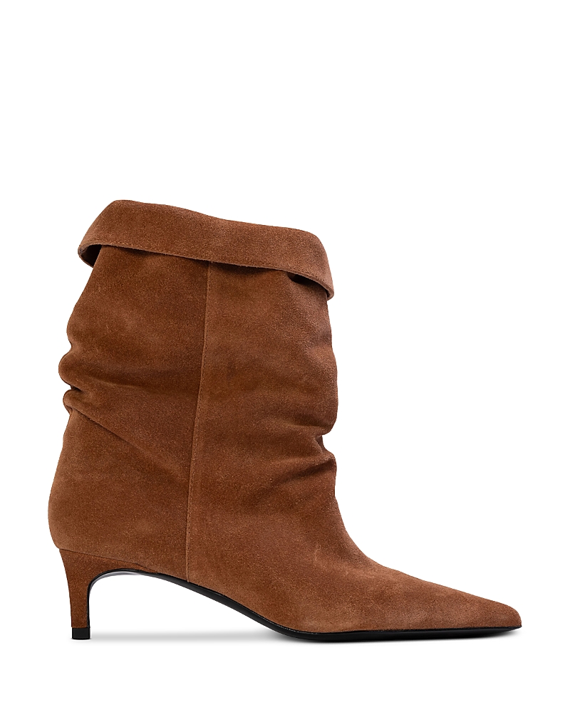 Black Suede Studio Women's Pointed Toe Slouch Boots