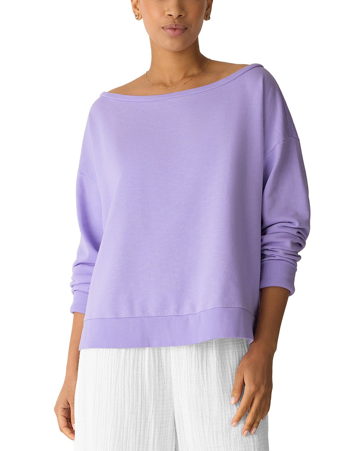 Eileen Fisher Boat Neck Sweatshirt