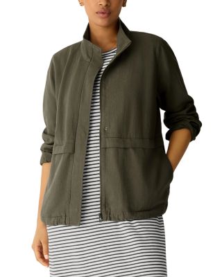 Mock Neck Zippered Jacket