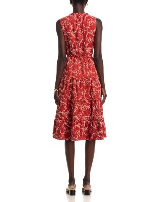 Sleeveless Tiered Midi Dress - thumbnail 4