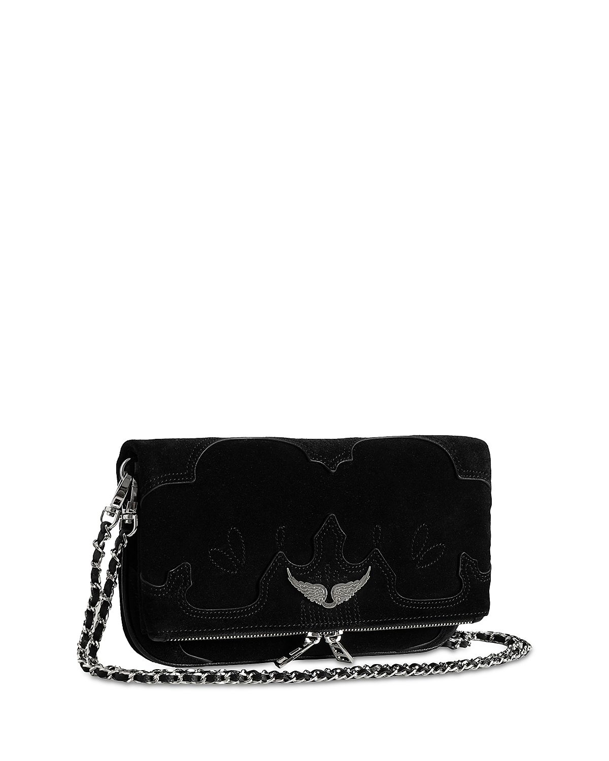 Zadig & Voltaire Rock Western Suede Clutch