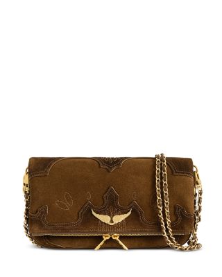 Zadig & Voltaire Rock Western Suede Clutch