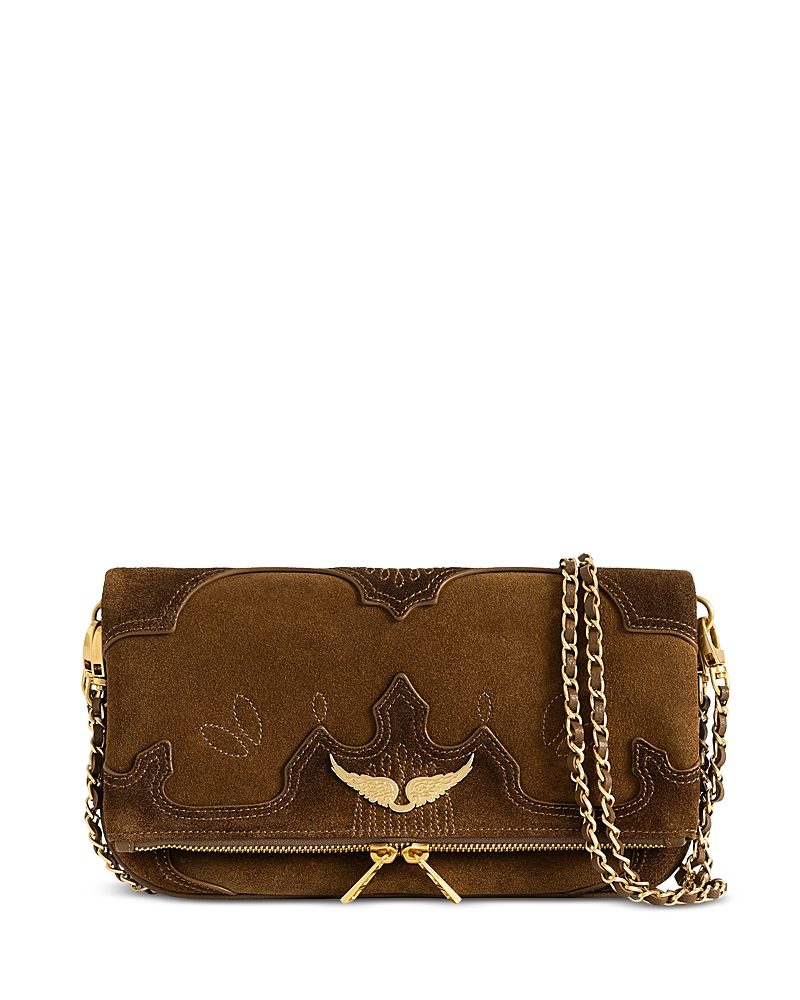 Zadig & Voltaire Rock Western Suede Clutch