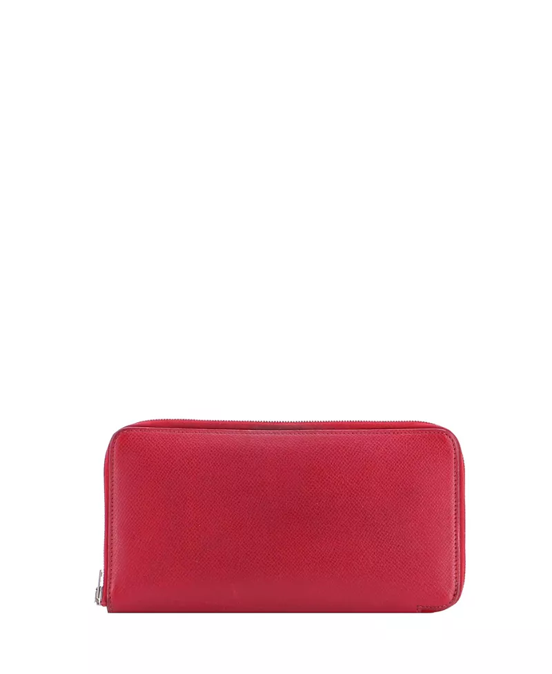 Pre-Owned HERMES Long Azap Zip Around Wallet Silk'in Epsom