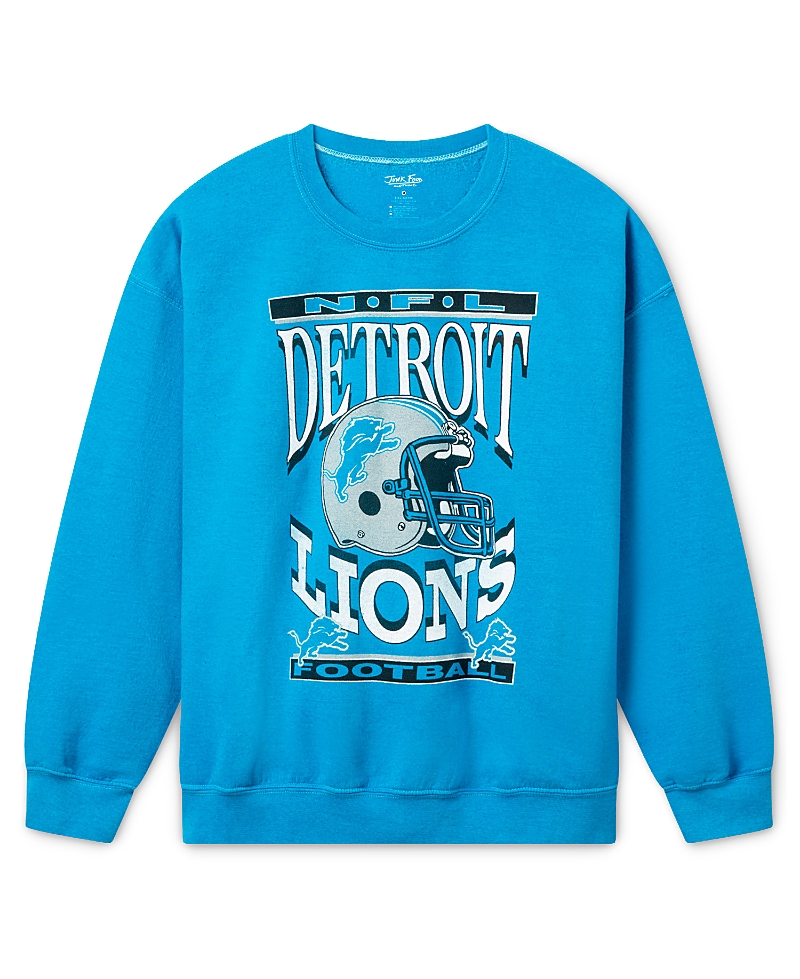 Junk Food Clothing Unisex Detroit Lions Helmet Flea Market Crew Fleece