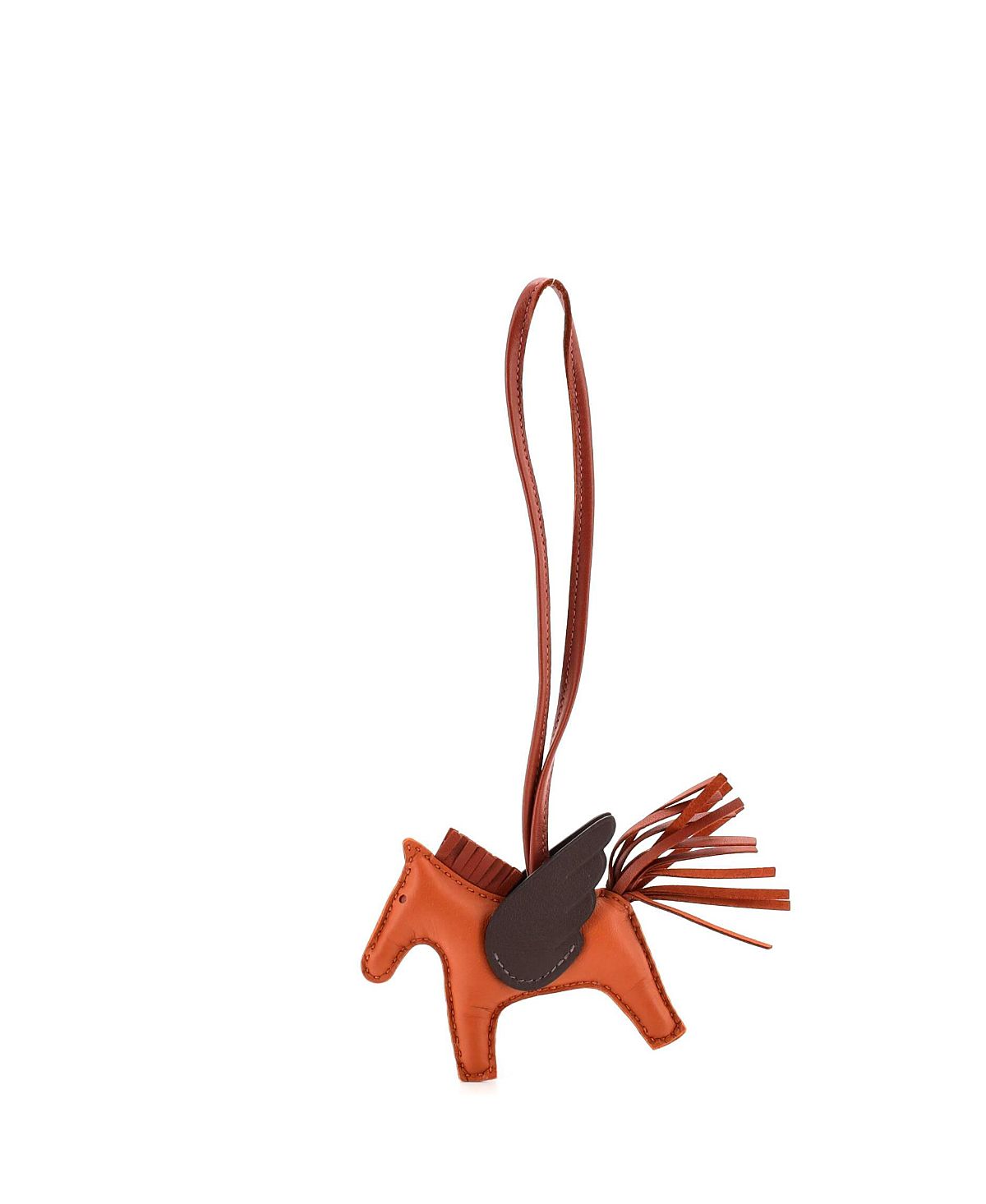 Pre-Owned HERMES Pm Pegase Rodeo Bag Charm Leather