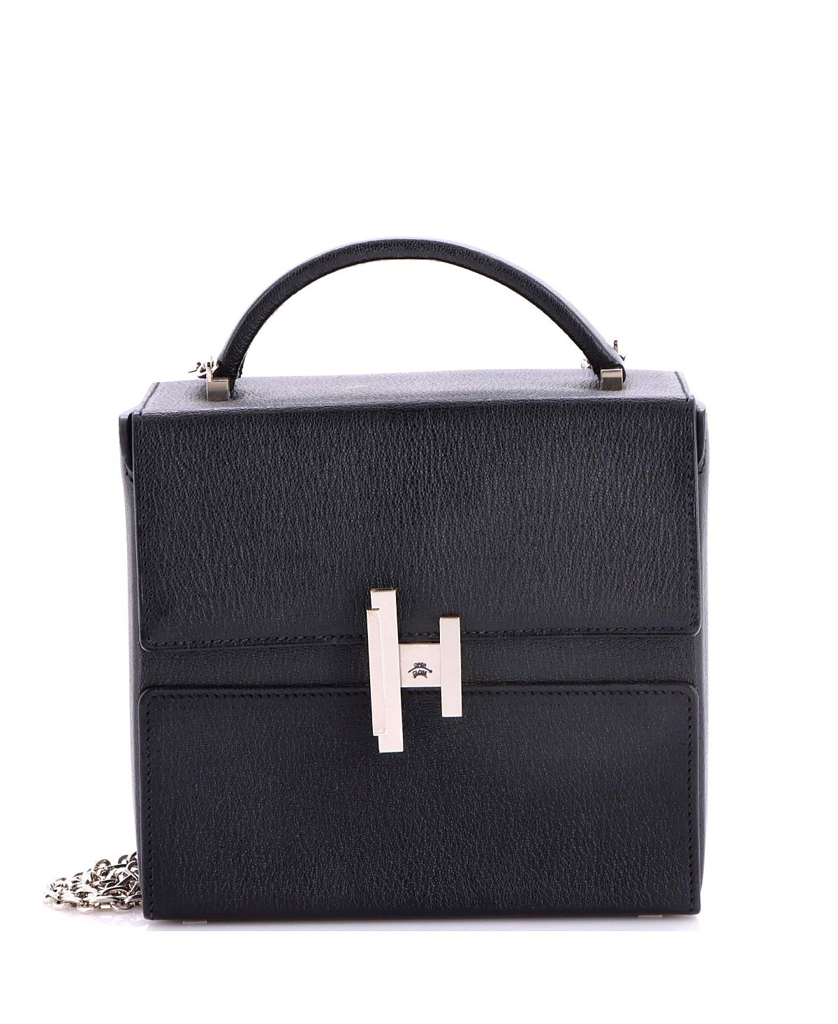 Pre-Owned HERMES Cinhetic Top Handle Bag Chevre Mysore
