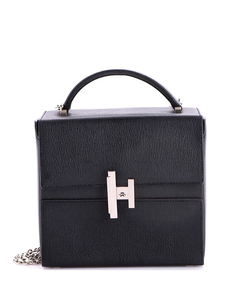 Pre-Owned HERMES Cinhetic Top Handle Bag Chevre Mysore