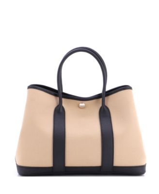30 Garden Party Tote Toile and Leather