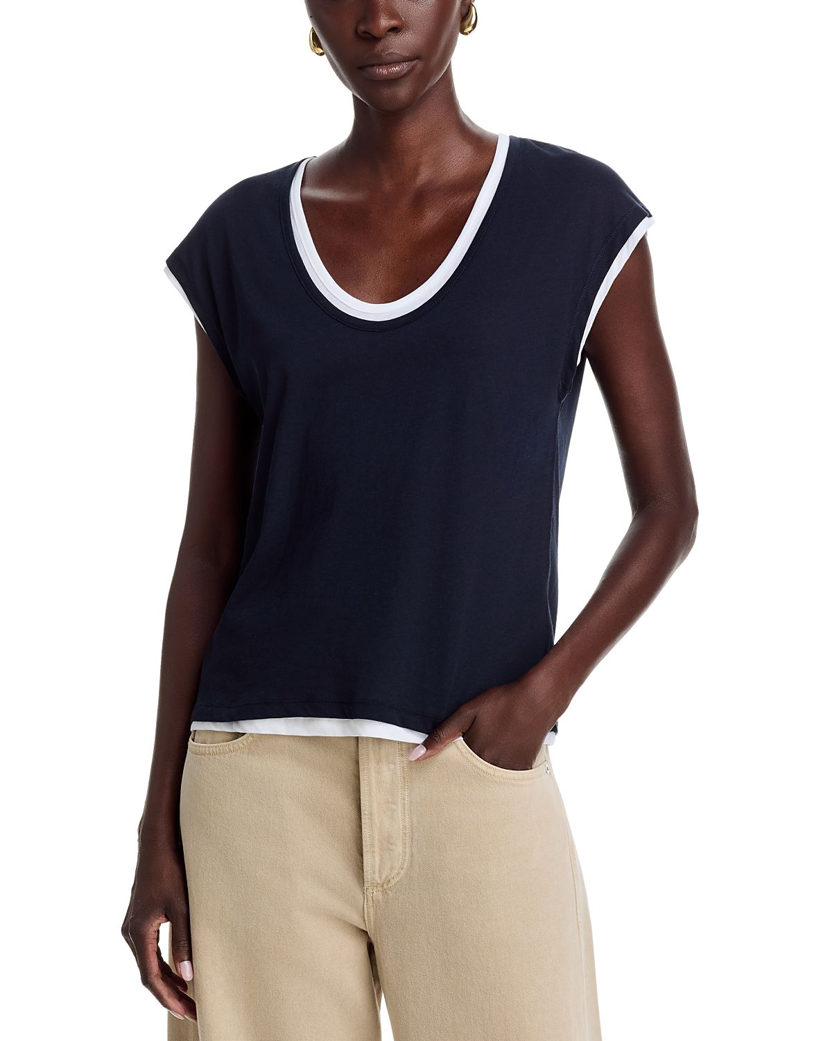 Majestic Filatures Layered Look Top