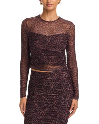 Vivi Leopard Mesh Top
