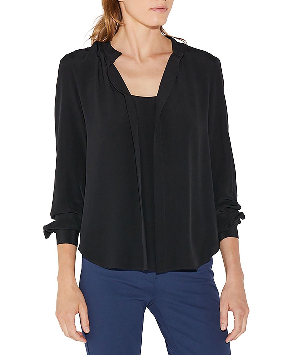 Callas Milano Olympia Longsleeve Silk Top