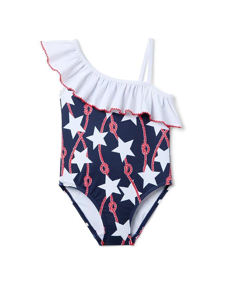 Janie and Jack Girls' Star Onepiece Swim - Baby, Little Kid, Big Kid