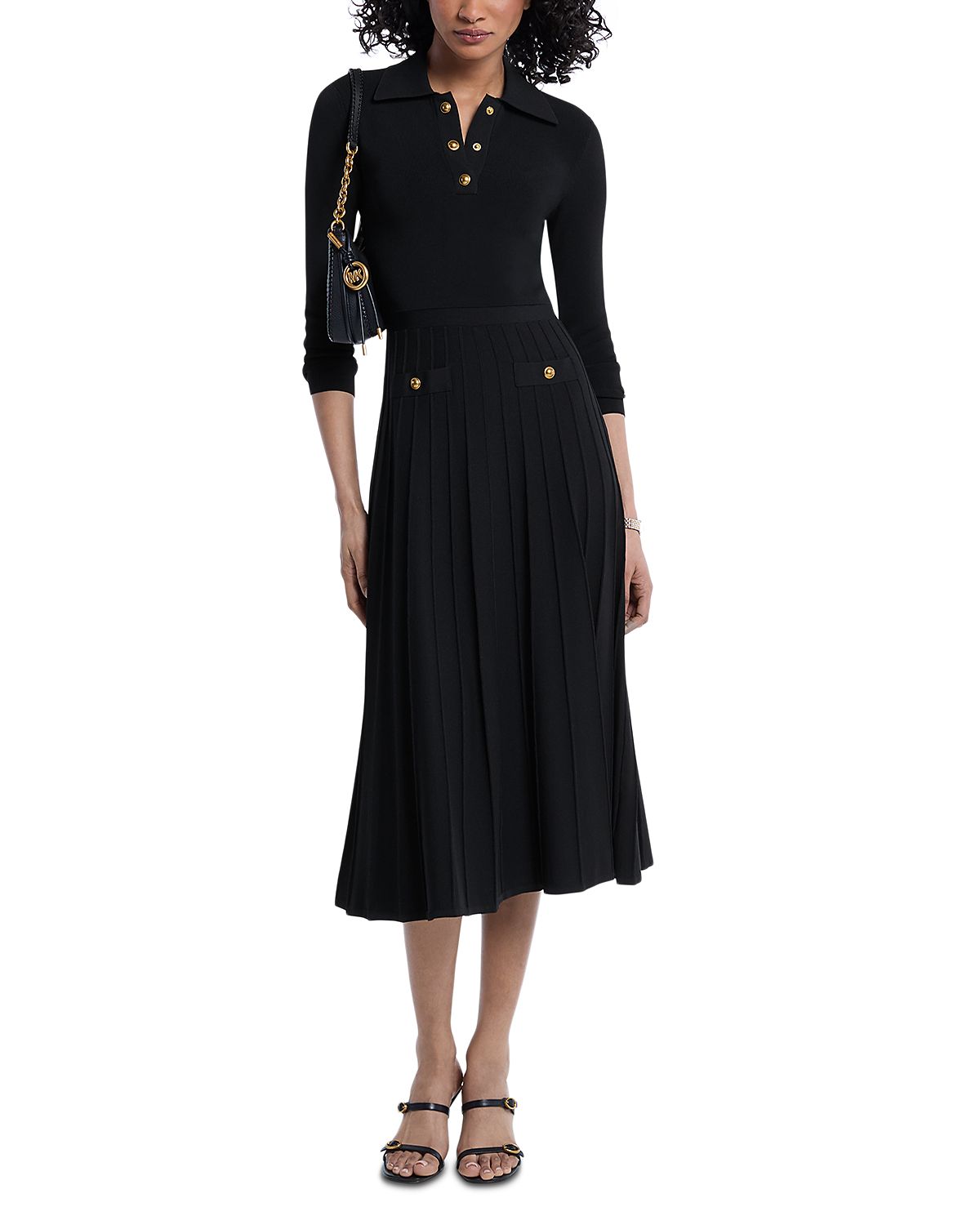 Michael Kors Polo Flared Midi Dress