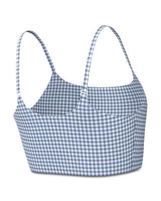 Dri-FIT Padded Longline Gingham Bra - thumbnail 4