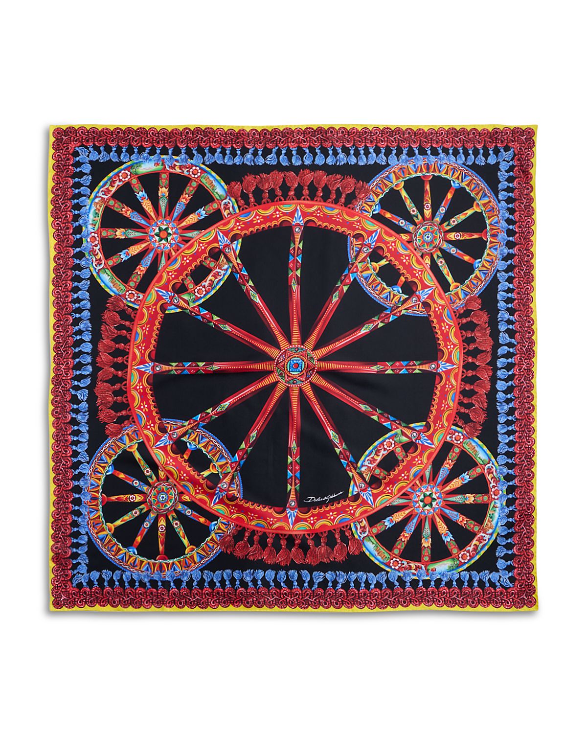 Dolce & Gabbana Carretto Silk Twill Scarf