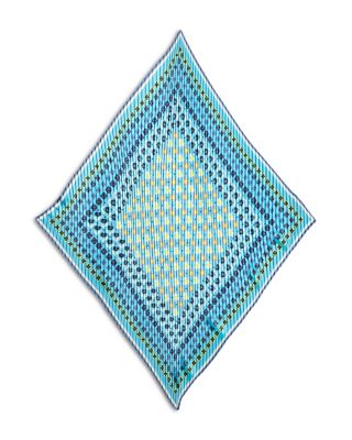 Clover Pleated Diamond Scarf