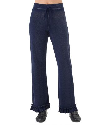 Denim Wash Ruffle Pant