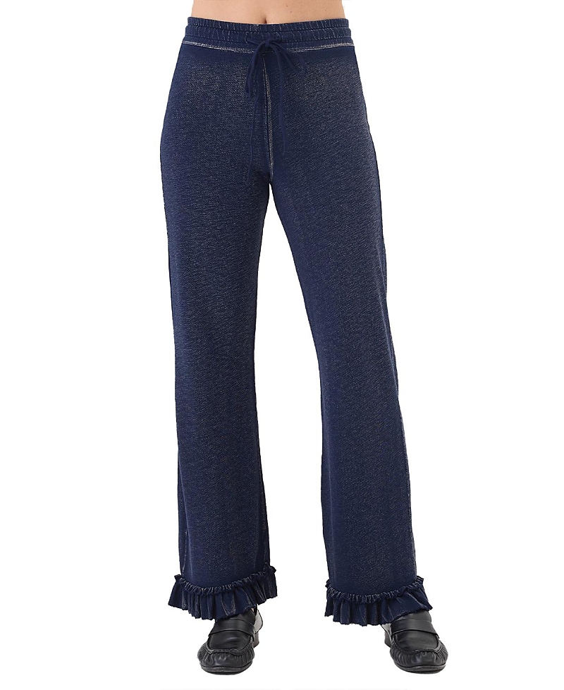 Goldie Lewinter Denim Wash Ruffle Pant