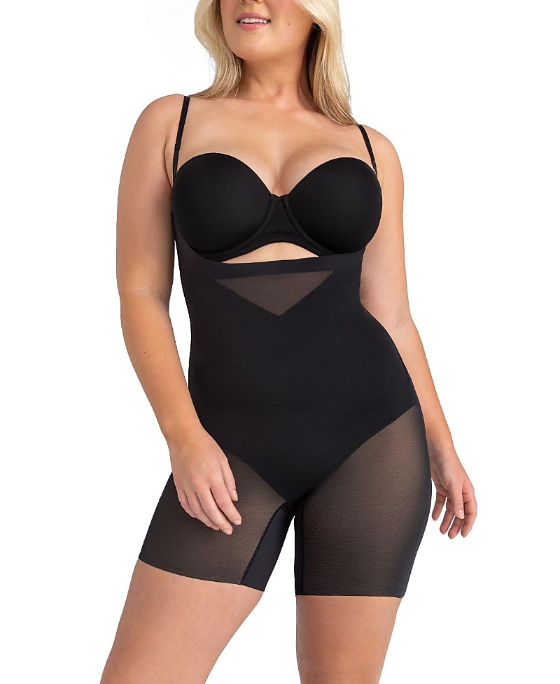 Honeylove Open Bust Mid-Thigh Bodysuit