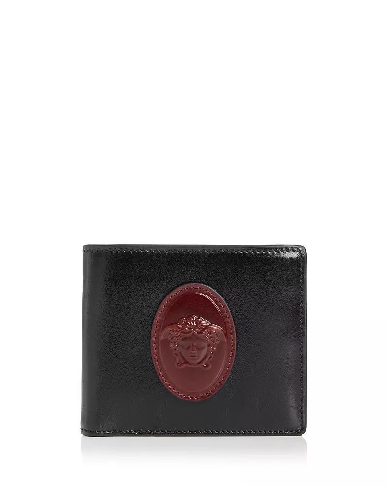 Versace Roomy Medusa Leather Bifold Wallet