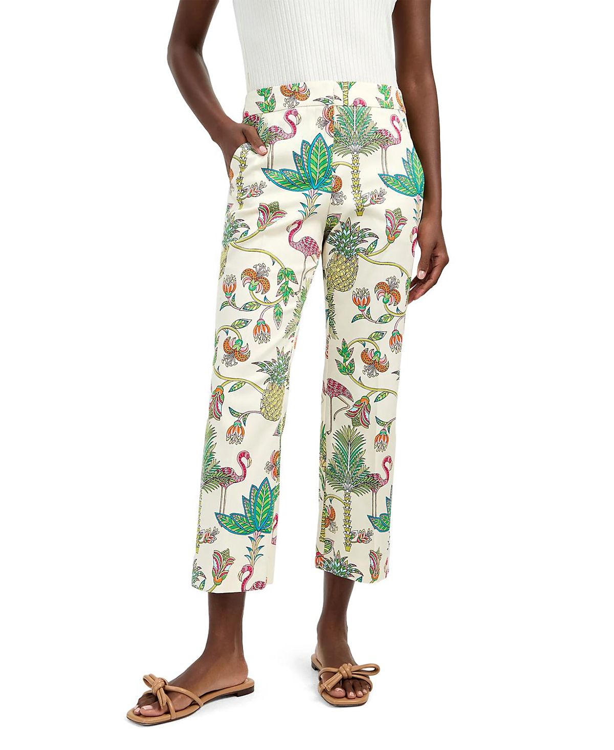 Trina Turk Lulu Cropped Tailored Pant