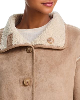 Shona Reversible Faux Sherpa Jacket - thumbnail 6