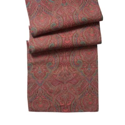 Red Paisley Table Runner, 90" x 18"