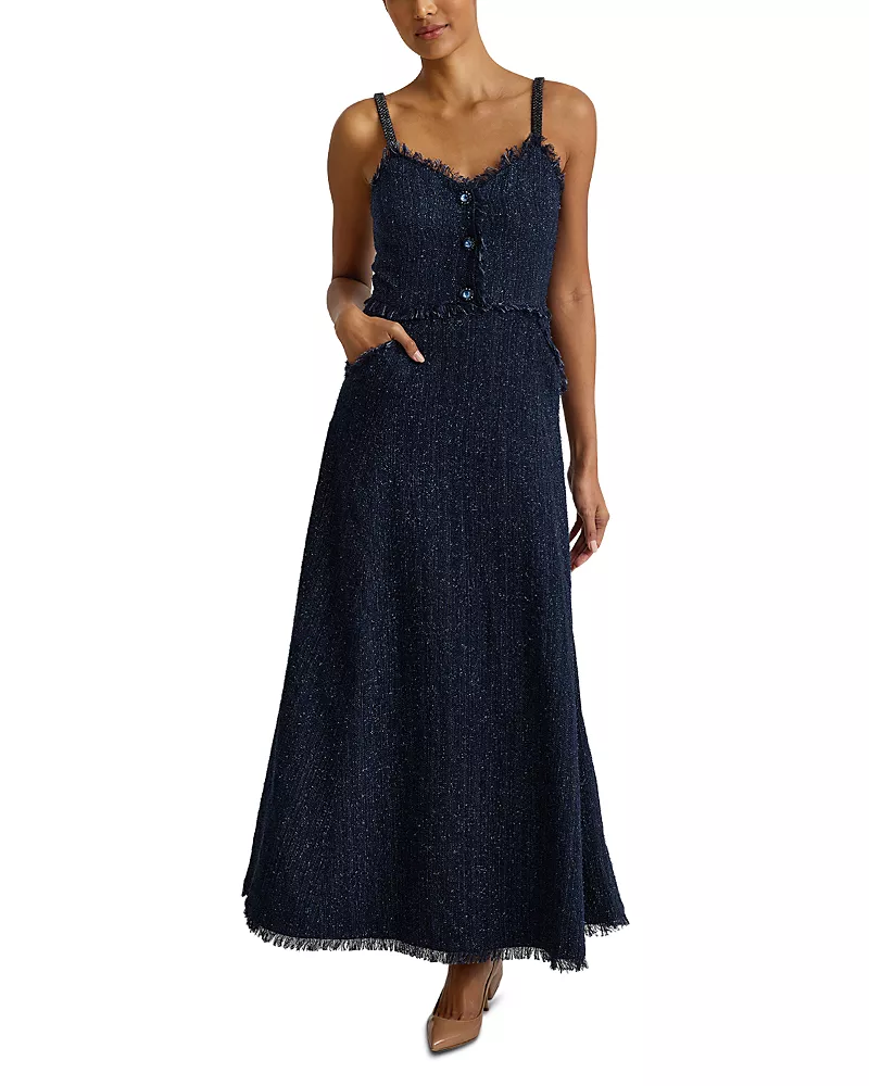 St. John Metallic Shimmer Dress