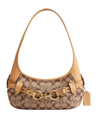Ergo Belted Small Logo Jacquard Shoulder Bag
